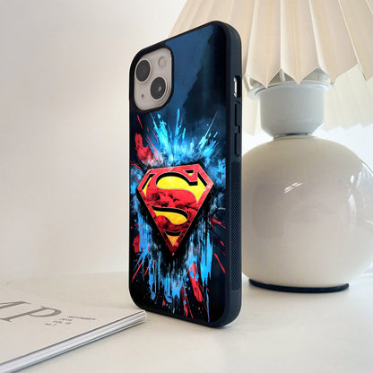 Superman Splash Emblem Glass Case