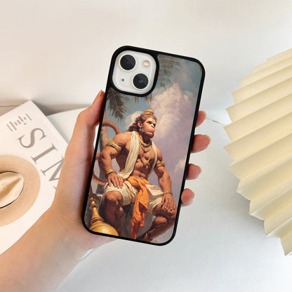 Majestic Hanuman Mountain Glass Case