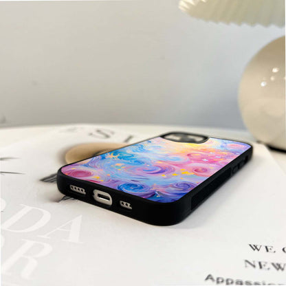 Starlit Pastel Whirl Glass Case