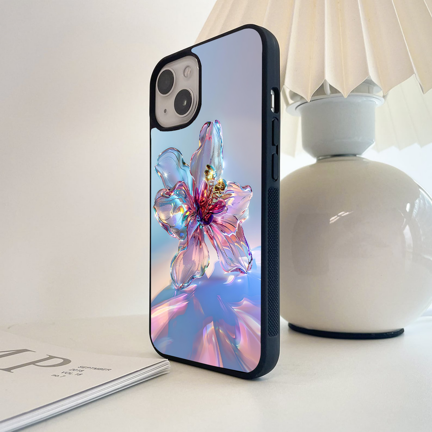 Glass Petal Shine Glass Case