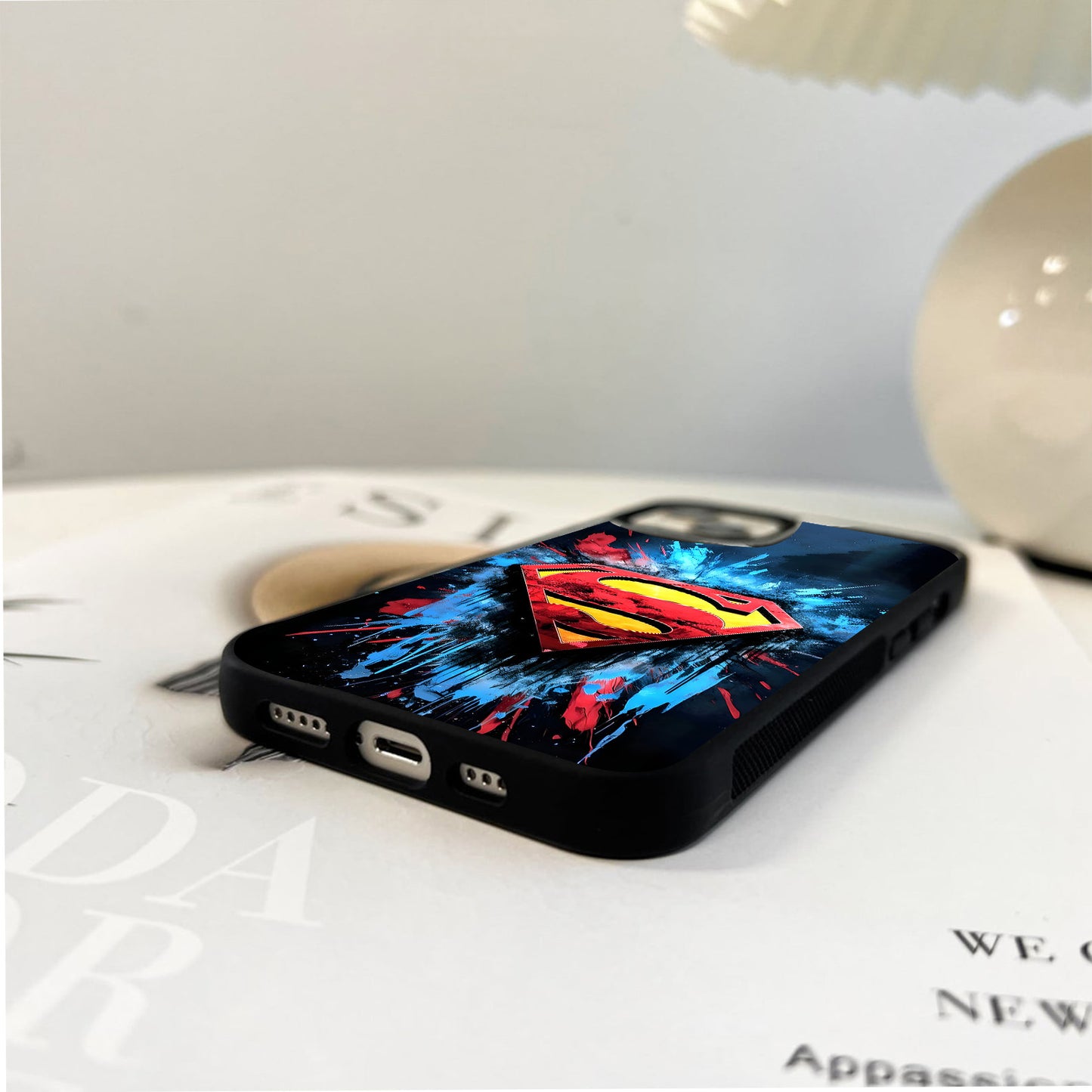 Superman Splash Emblem Glass Case