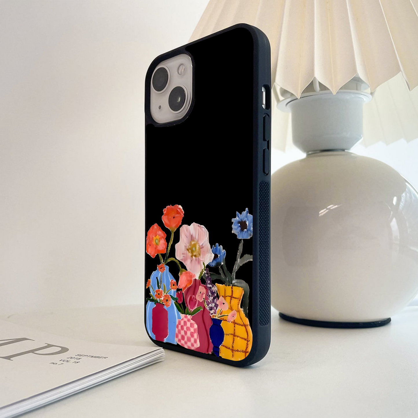 Blooms And Brushes Glass Case