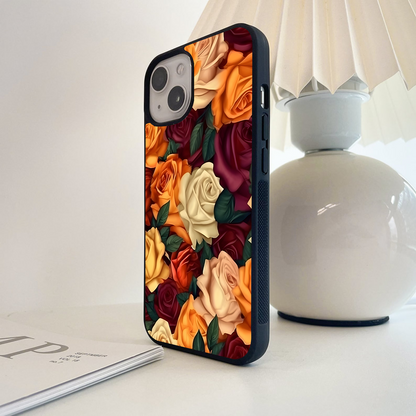 Crimson Rose Harmony Glass Case