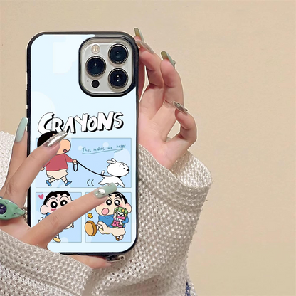 Shinchan Cryons Glass Case