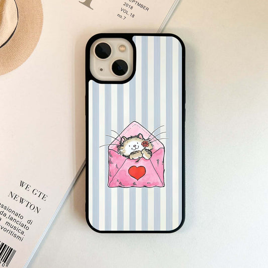 Beared Cat Glass Case