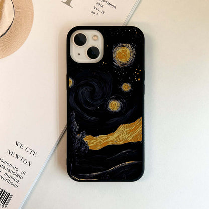 Black Vangogh Glass Case
