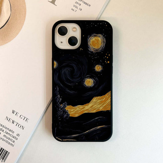 Black Vangogh Glass Case