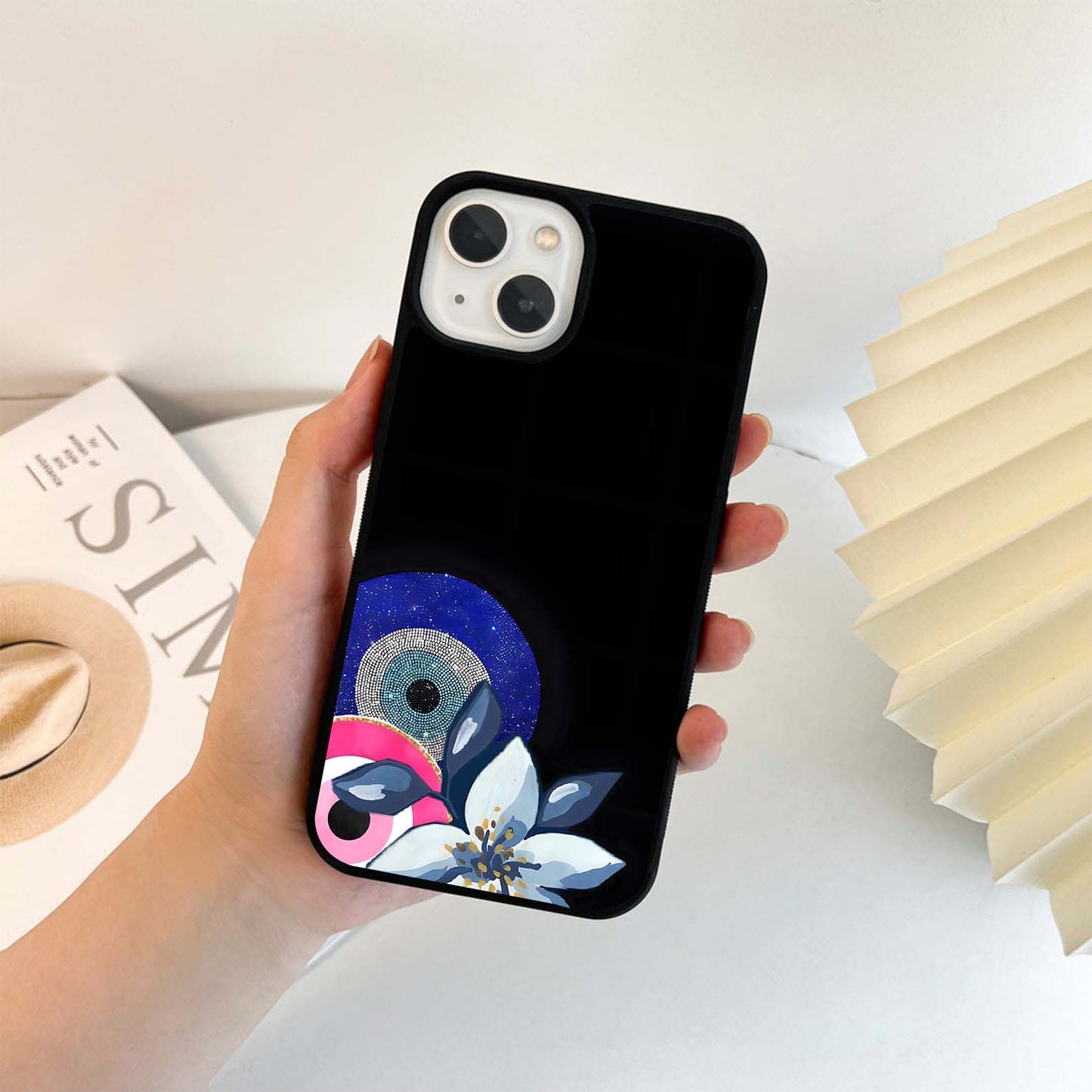 Abstract Evil Eye Glass Case