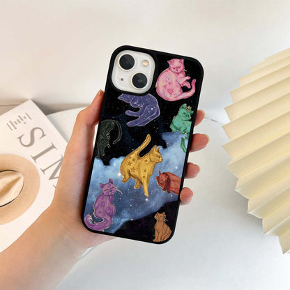 Multiple Cat Dreams Glass Case