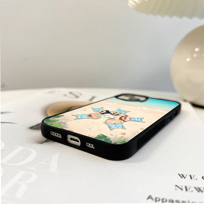 Beach Vibes Shinchan Glass Case