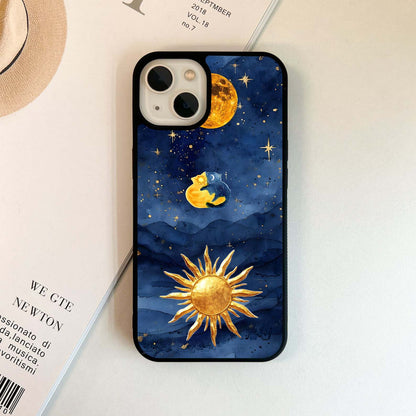 Aesthetic moon wallpaper Glass Case