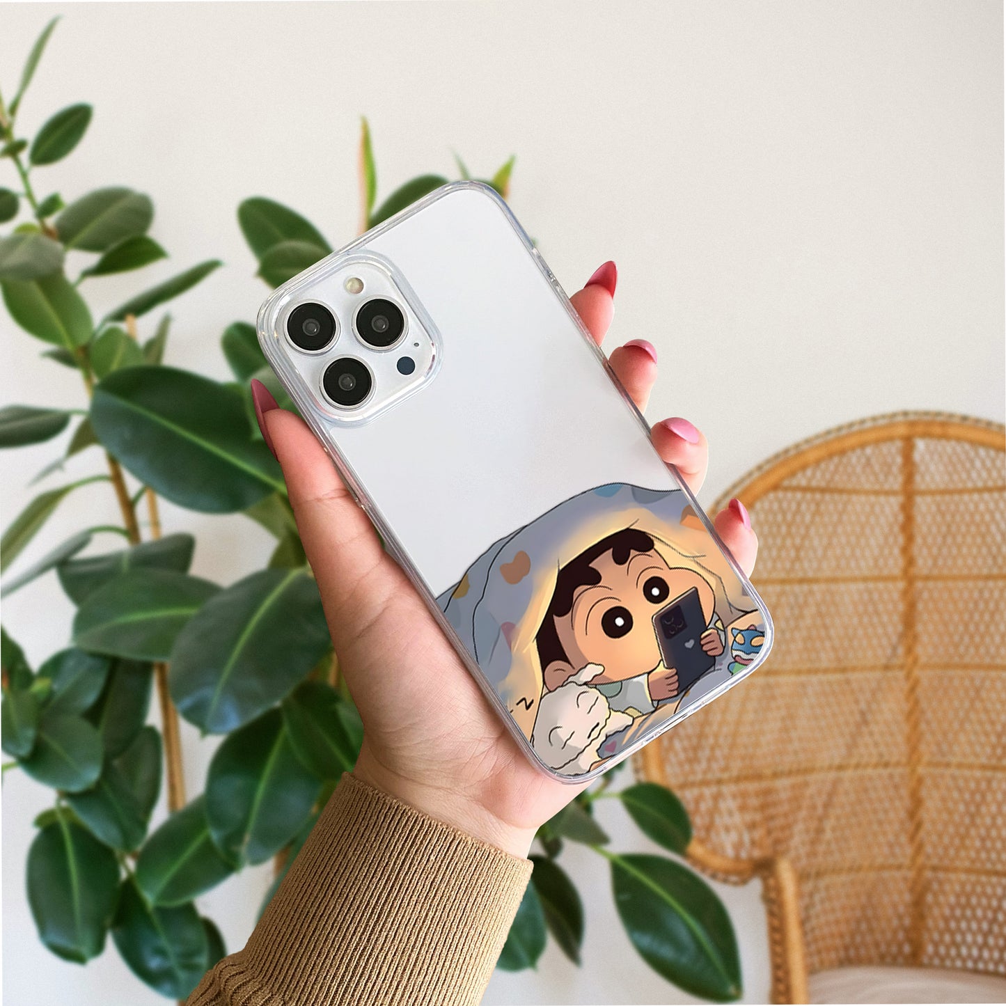 Cozy Night Shinchan Clear Silicon Cover