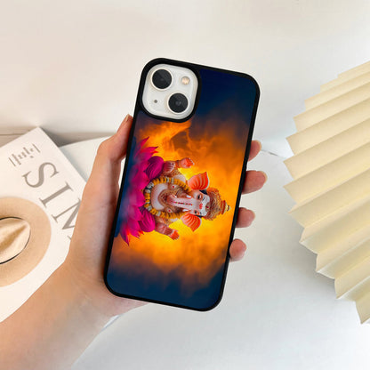 Lotus Ganesha Glow Glass Case