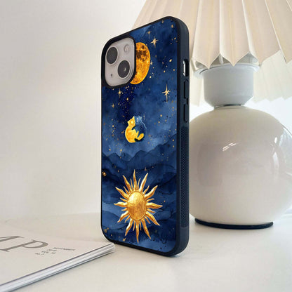 Aesthetic moon wallpaper Glass Case
