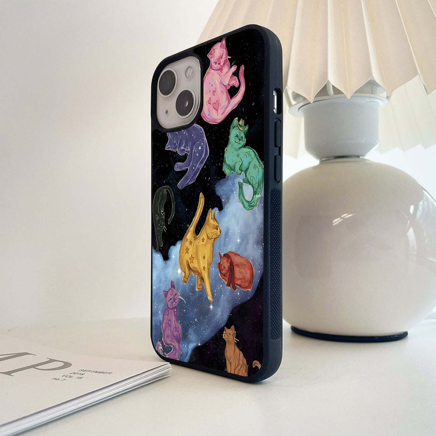 Multiple Cat Dreams Glass Case