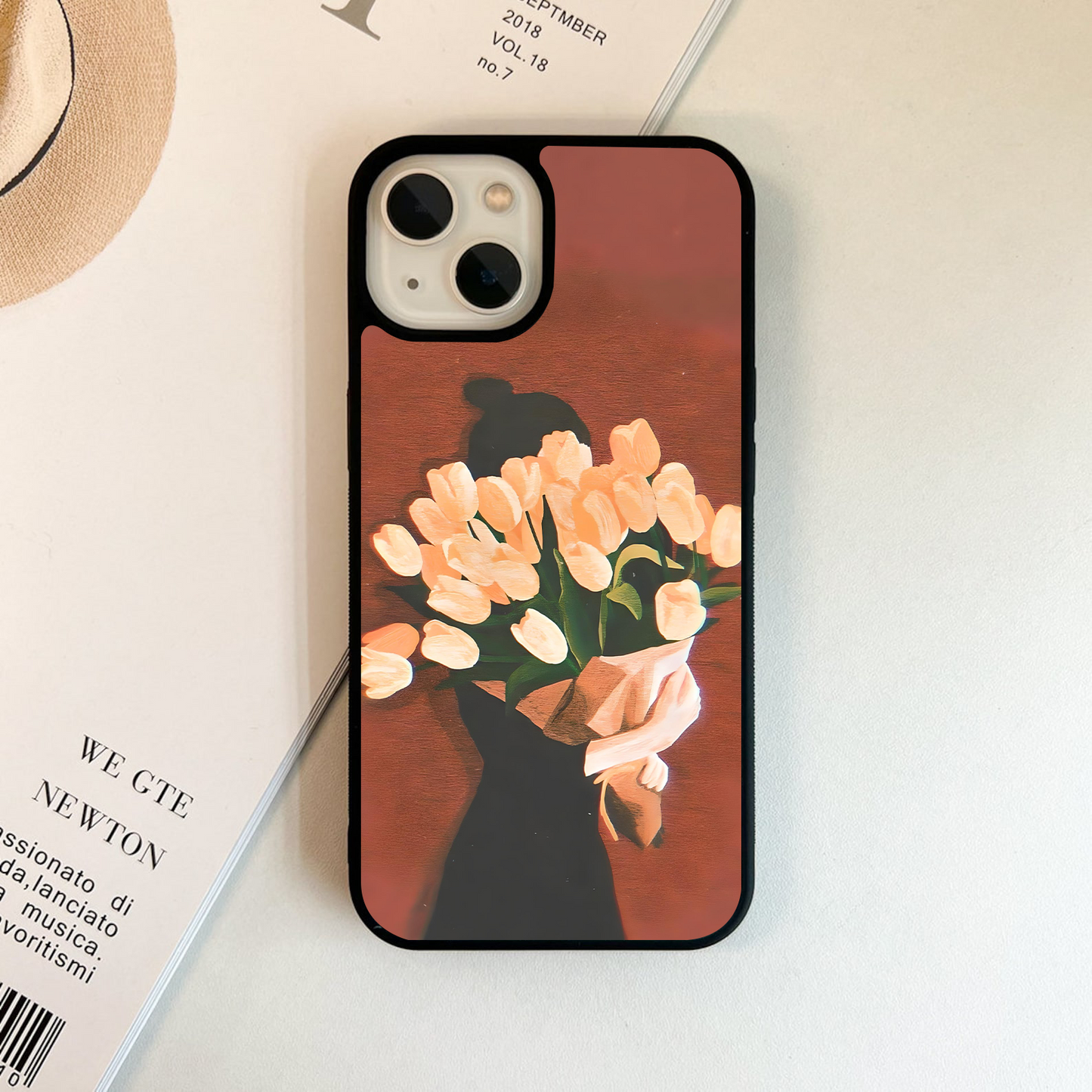 Blush Bloom Aura Glass Case