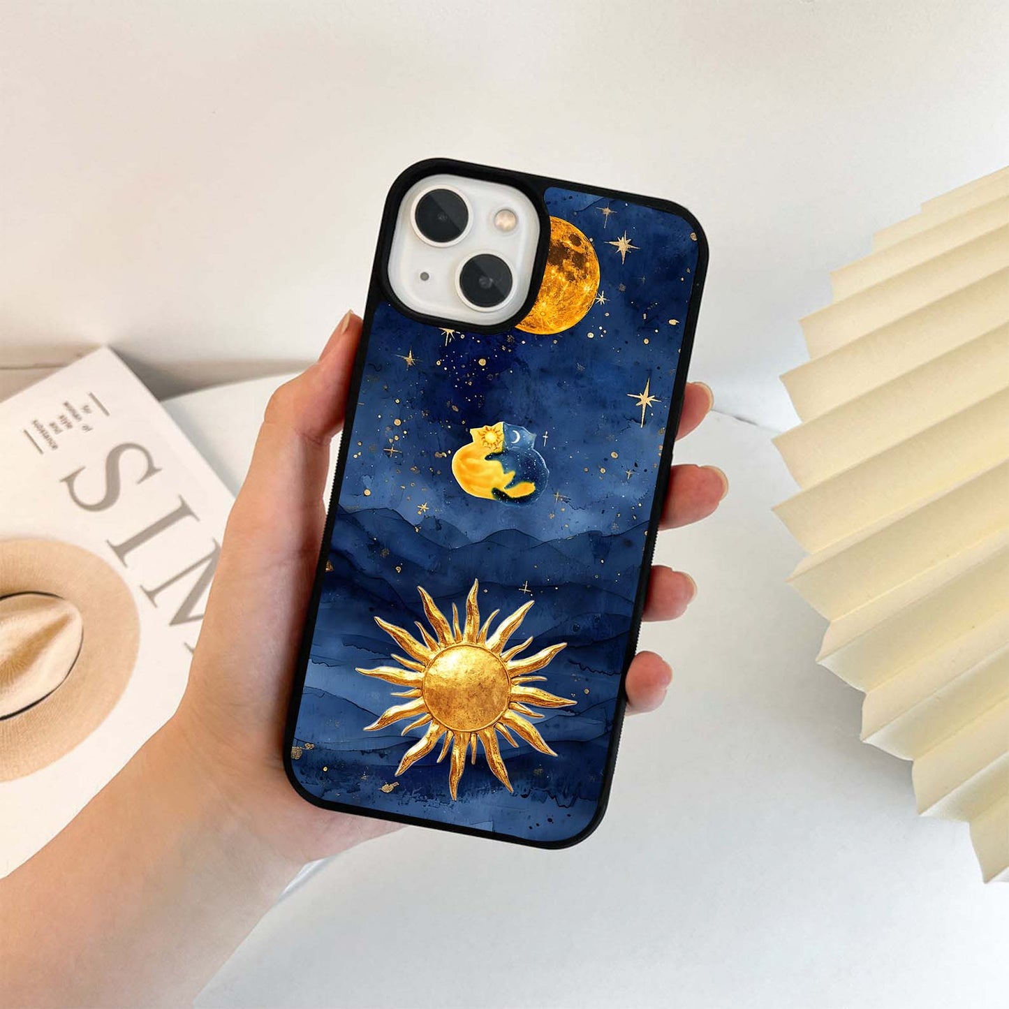 Aesthetic moon wallpaper Glass Case