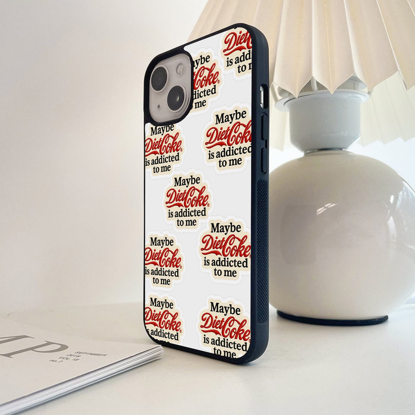 Diet Coke Addicted Glass Case