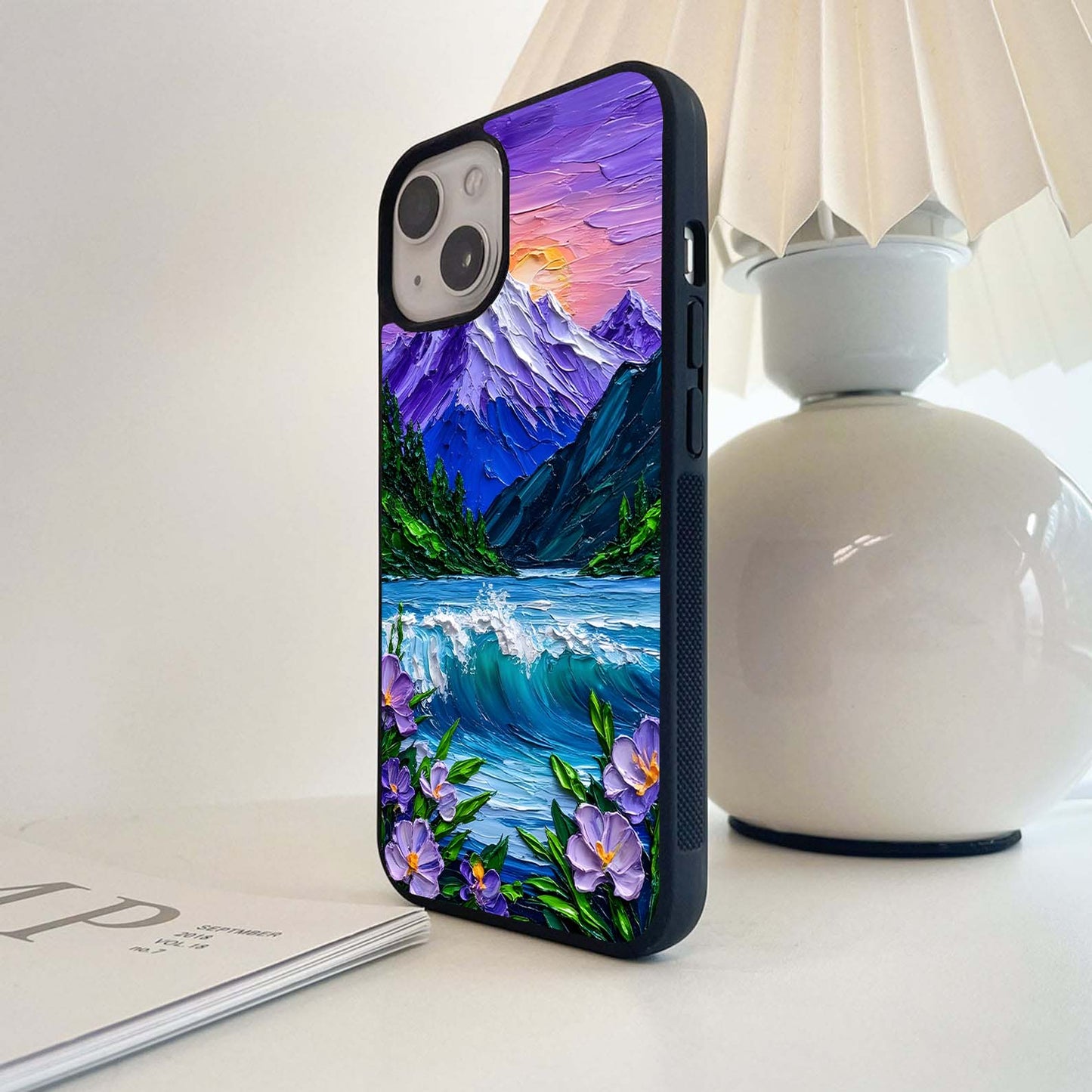 Alpine Blossom Glass Case