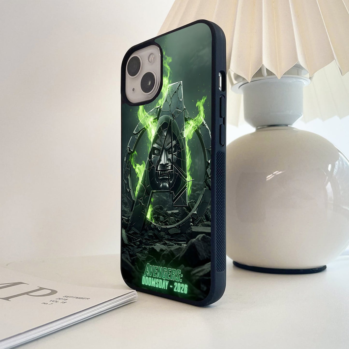 Avengers Doomsday Broken Logo Glass Case