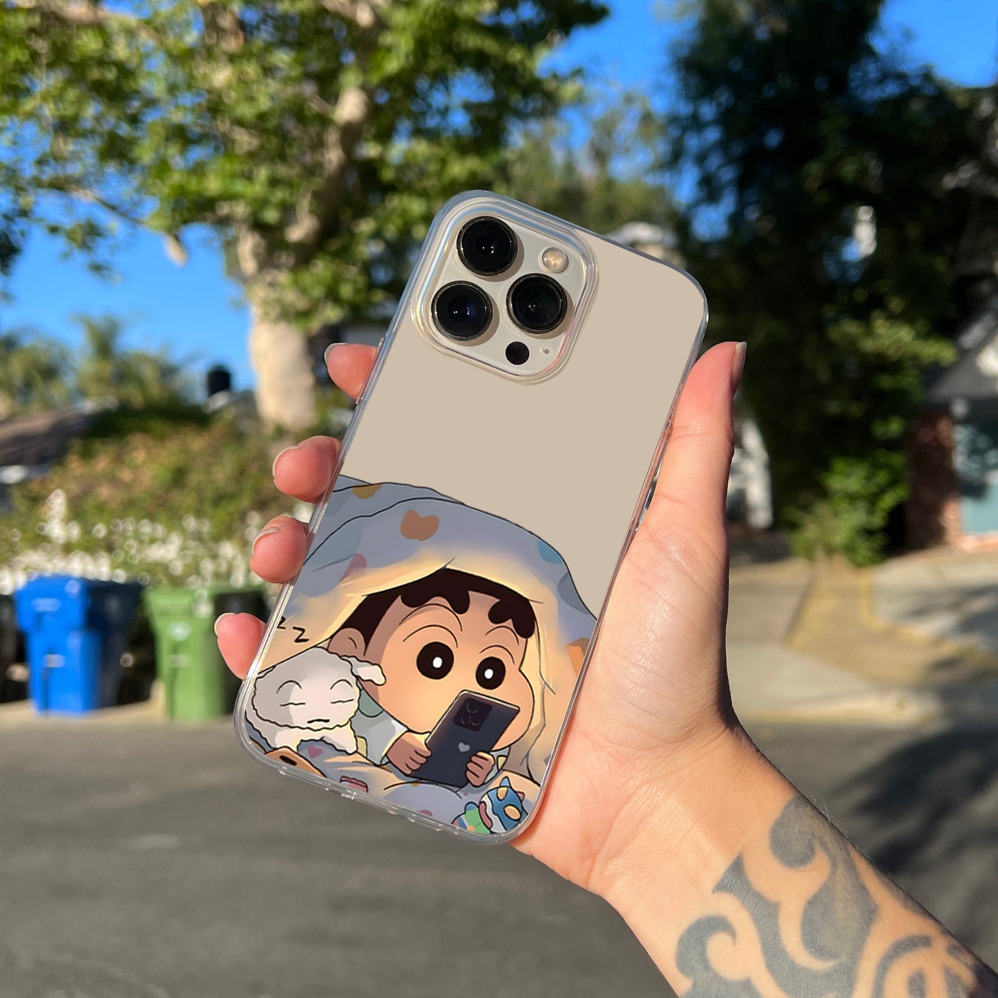 Cozy Night Shinchan Clear Silicon Cover