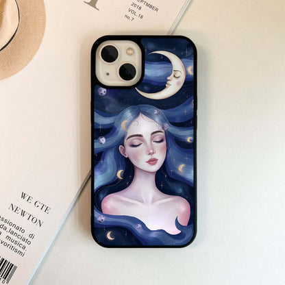 Girls With Shining Moon Glass Case
