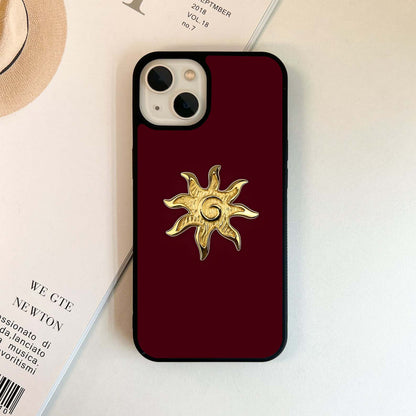 Golden Spiral Glow Glass Case