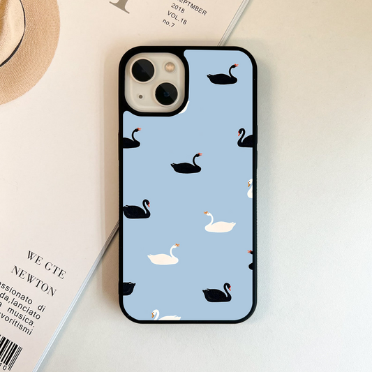 Whispers Among Swans Glass Case