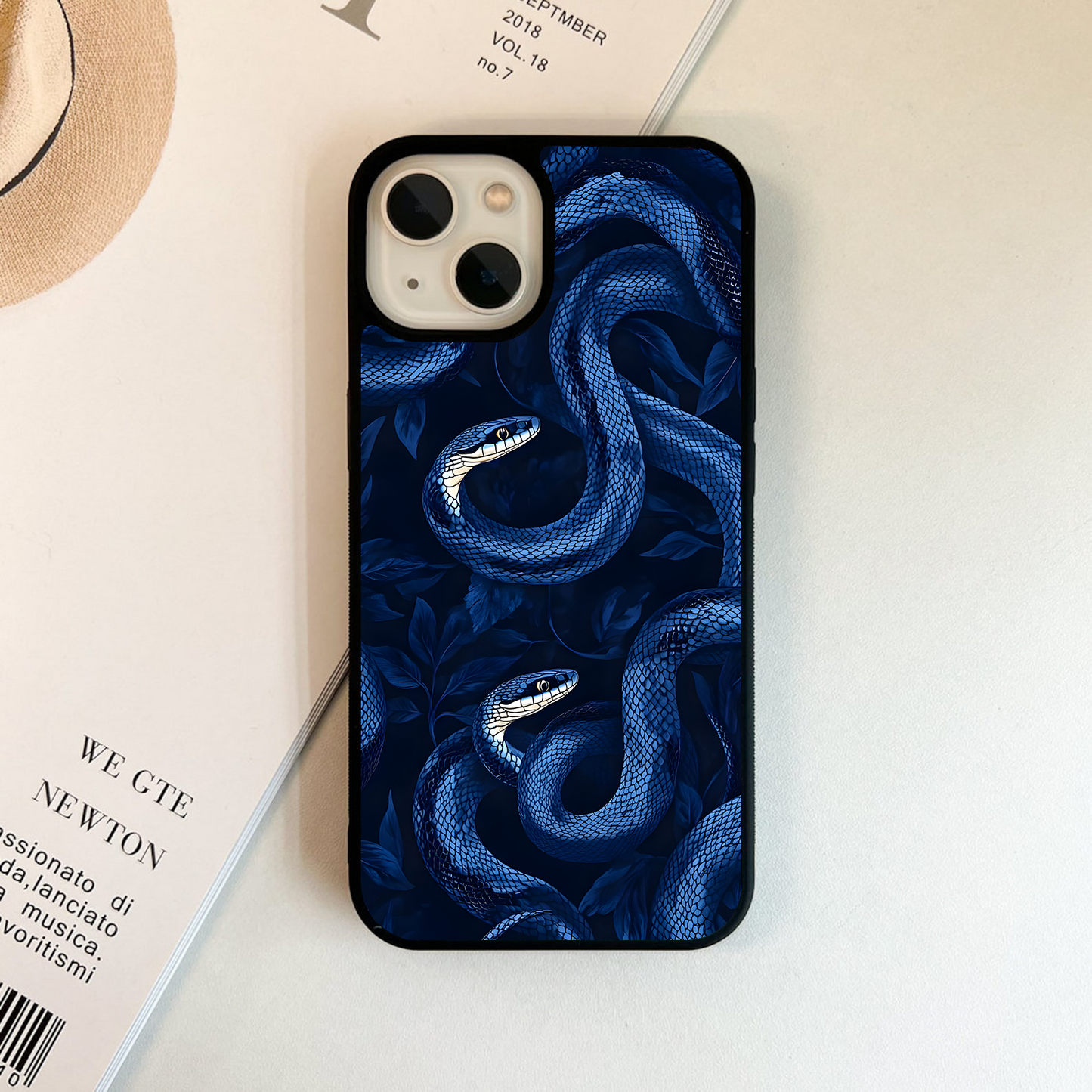 Blue Serpent Aura Glass Case
