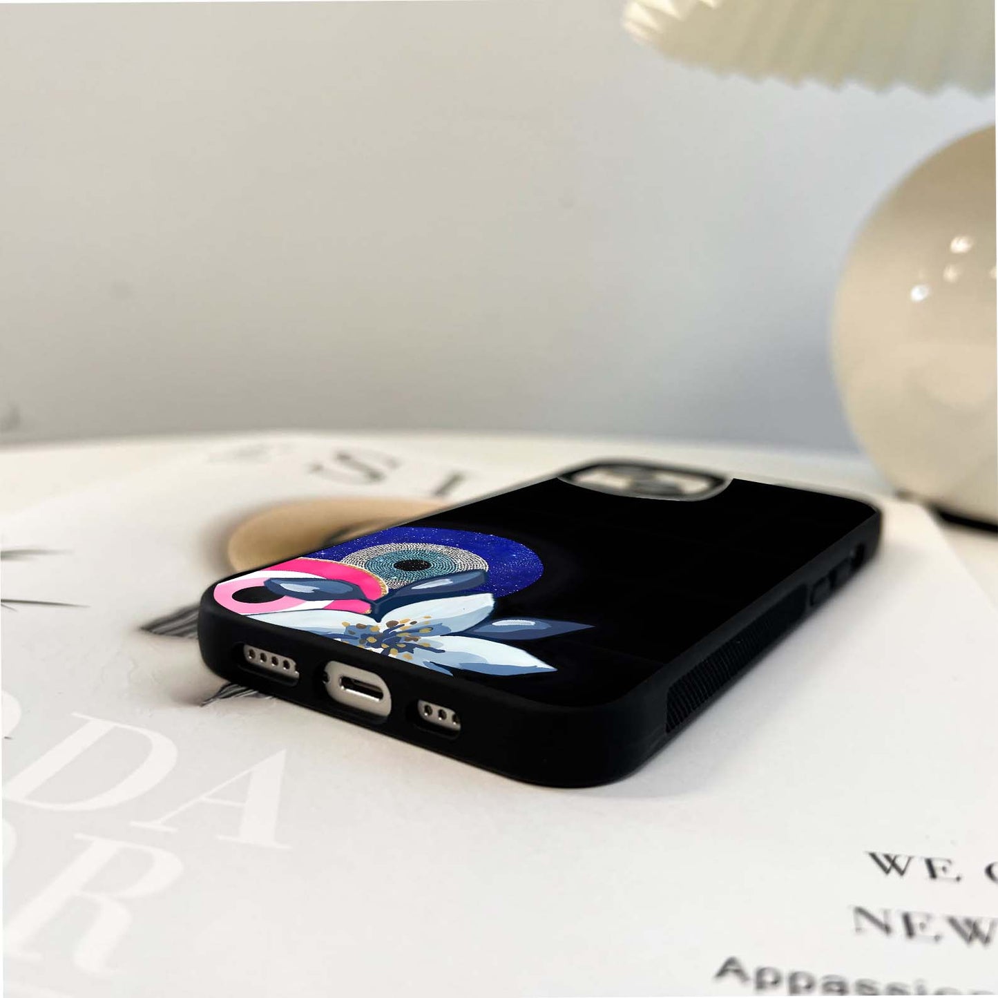 Abstract Evil Eye Glass Case