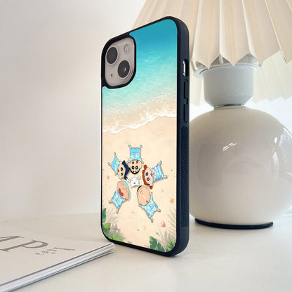 Beach Vibes Shinchan Glass Case