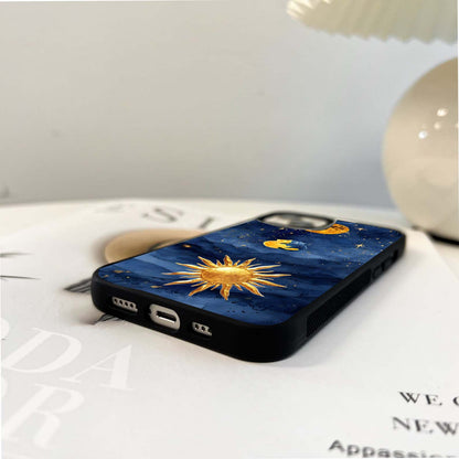 Aesthetic moon wallpaper Glass Case