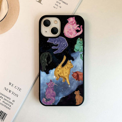 Multiple Cat Dreams Glass Case