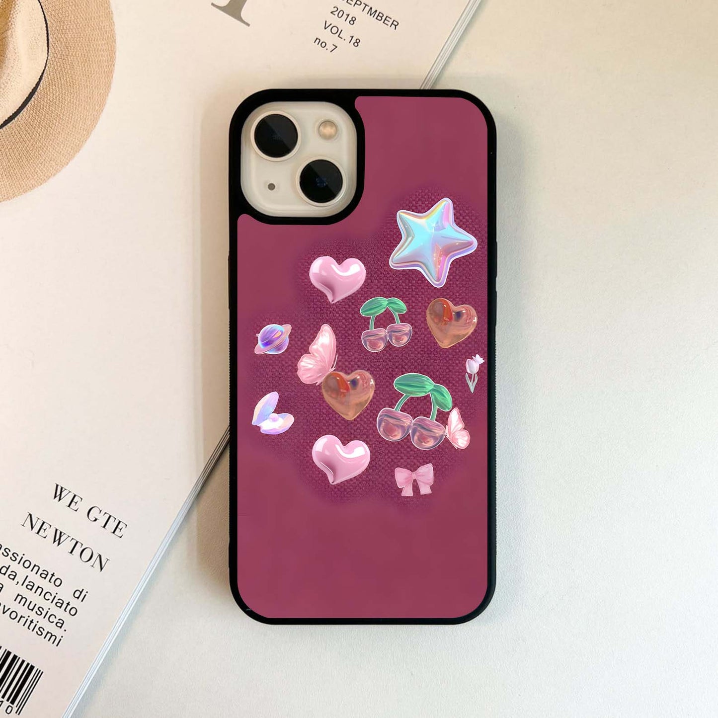 Patc Free Pink Aesthetic Glass Case