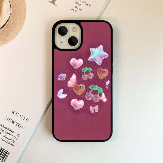 Patc Free Pink Aesthetic Glass Case