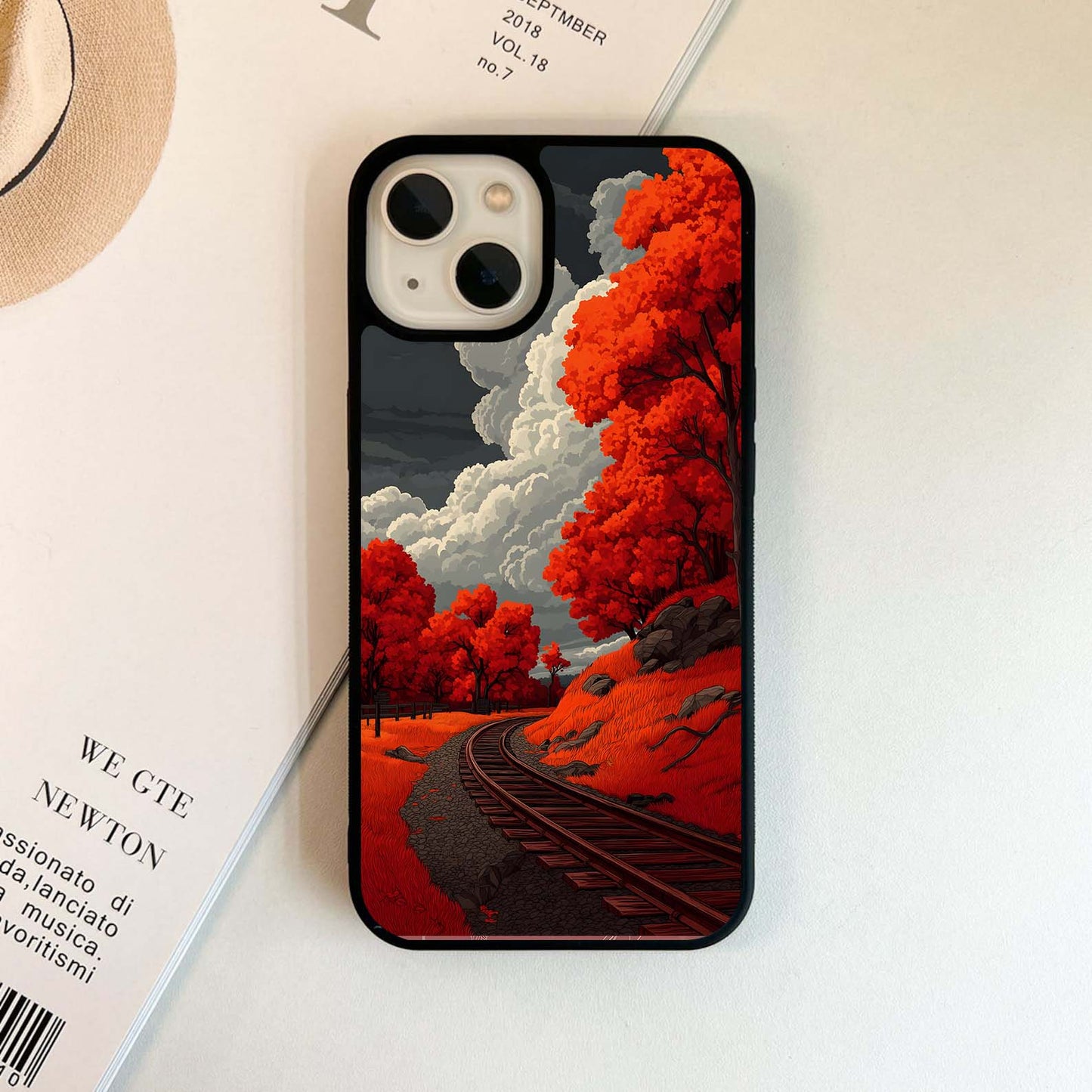 Red Haunted Way Glass Case