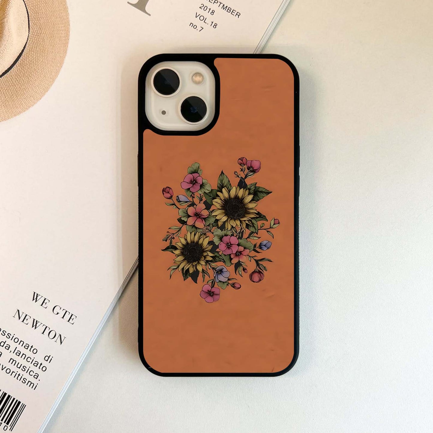 Artistic Low Floral Glass Case