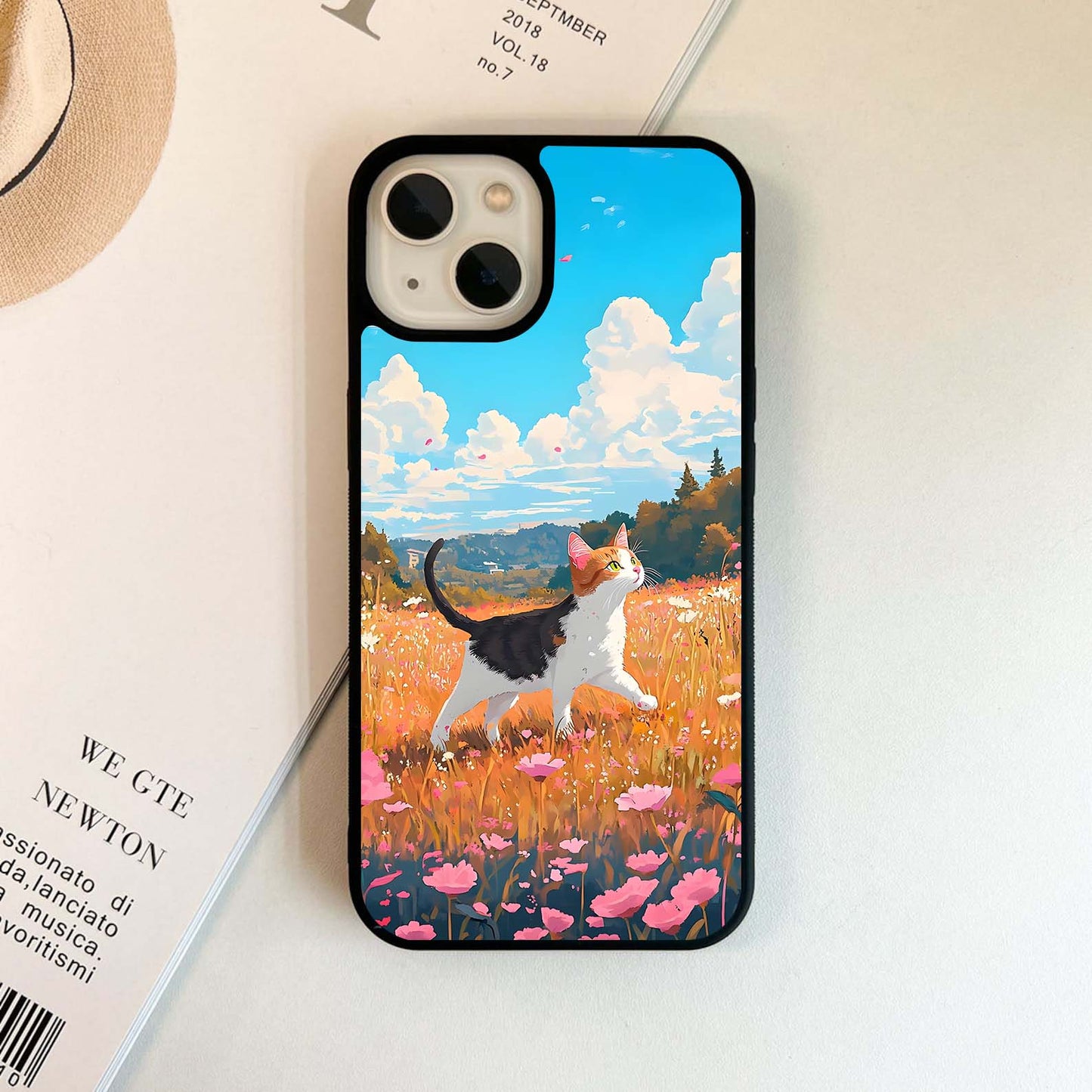 Walking Cat Glass Case