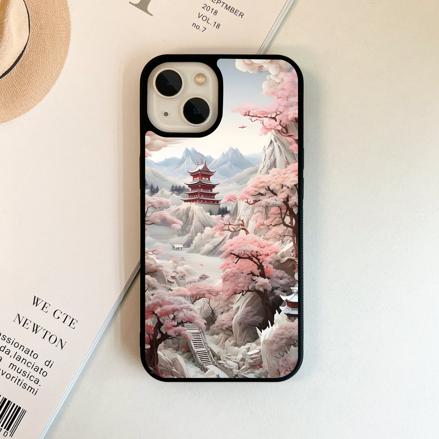 Blossoming Sakura Path  Glass Case