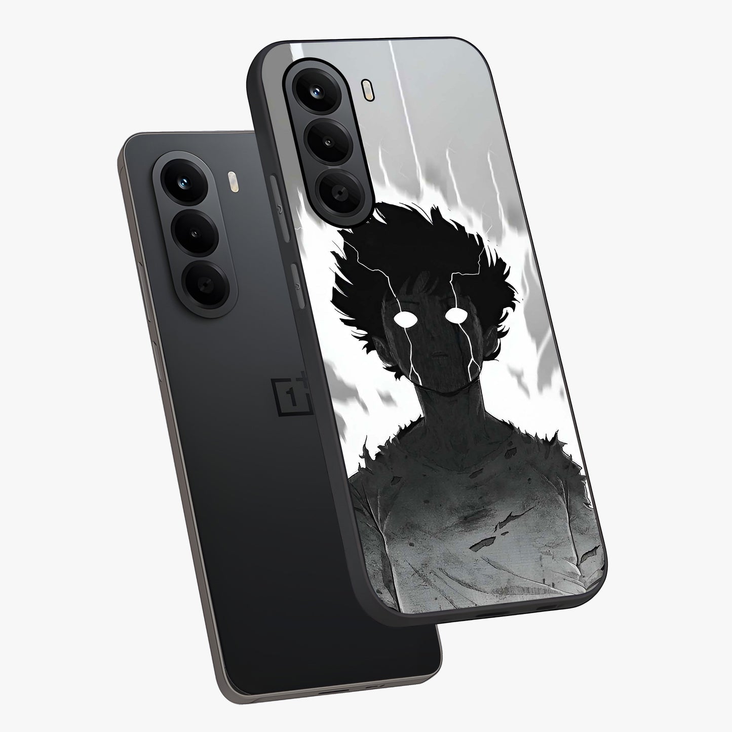 Awakened Inner Rage Glass Case displayed in angled mockup highlighting powerful graphic design and bold artistic theme.