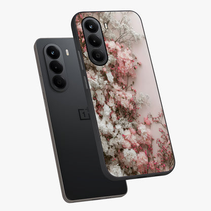 Blush Blossom Cloud Glass Case displayed in angled mockup highlighting soft cloud and blossom design with pastel aesthetic.