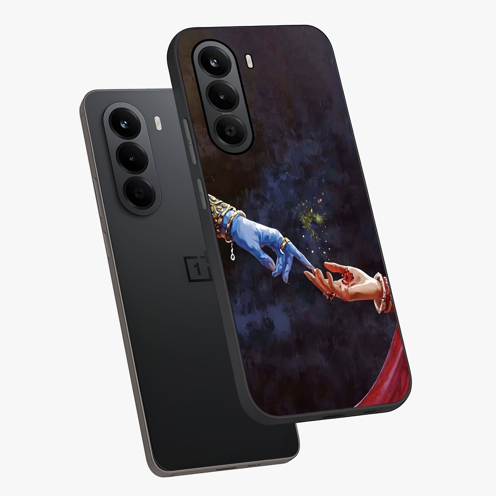 Divine Touch Eternal Glass Case displayed in angled mockup highlighting elegant divine inspired design with calm aesthetic style.