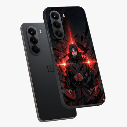 Focused Blade Discipline Glass Case displayed in angled mockup highlighting clean minimal text artwork with modern aesthetic style.