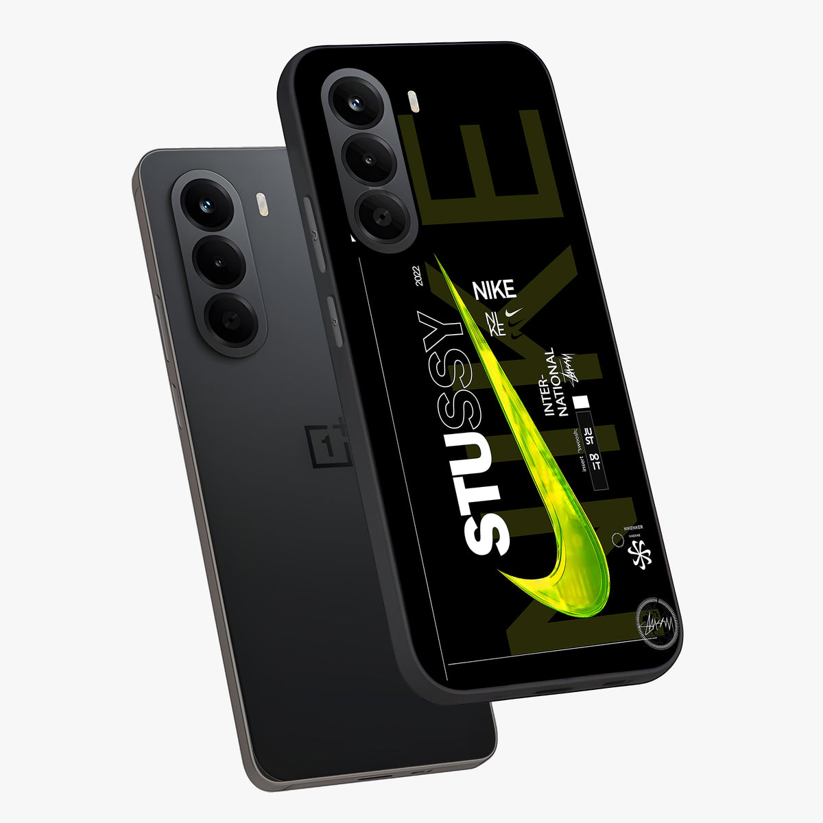 Neon Street Edition Glass Case displayed in angled mockup highlighting vibrant urban design with bold street aesthetic.