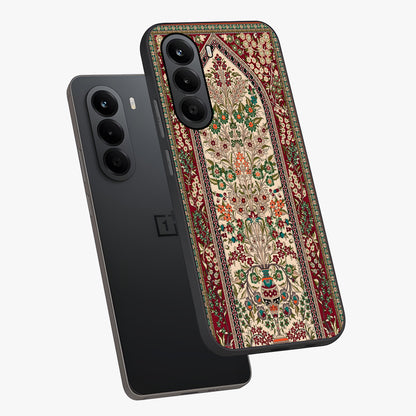 Persian Inspired Glass Case displayed in angled mockup highlighting intricate traditional design with elegant cultural aesthetic.