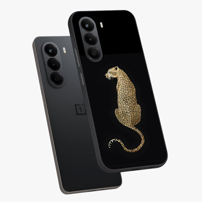 Regal Leopard Glass Case displayed in angled mockup highlighting powerful animal illustration with stylish wild aesthetic.
