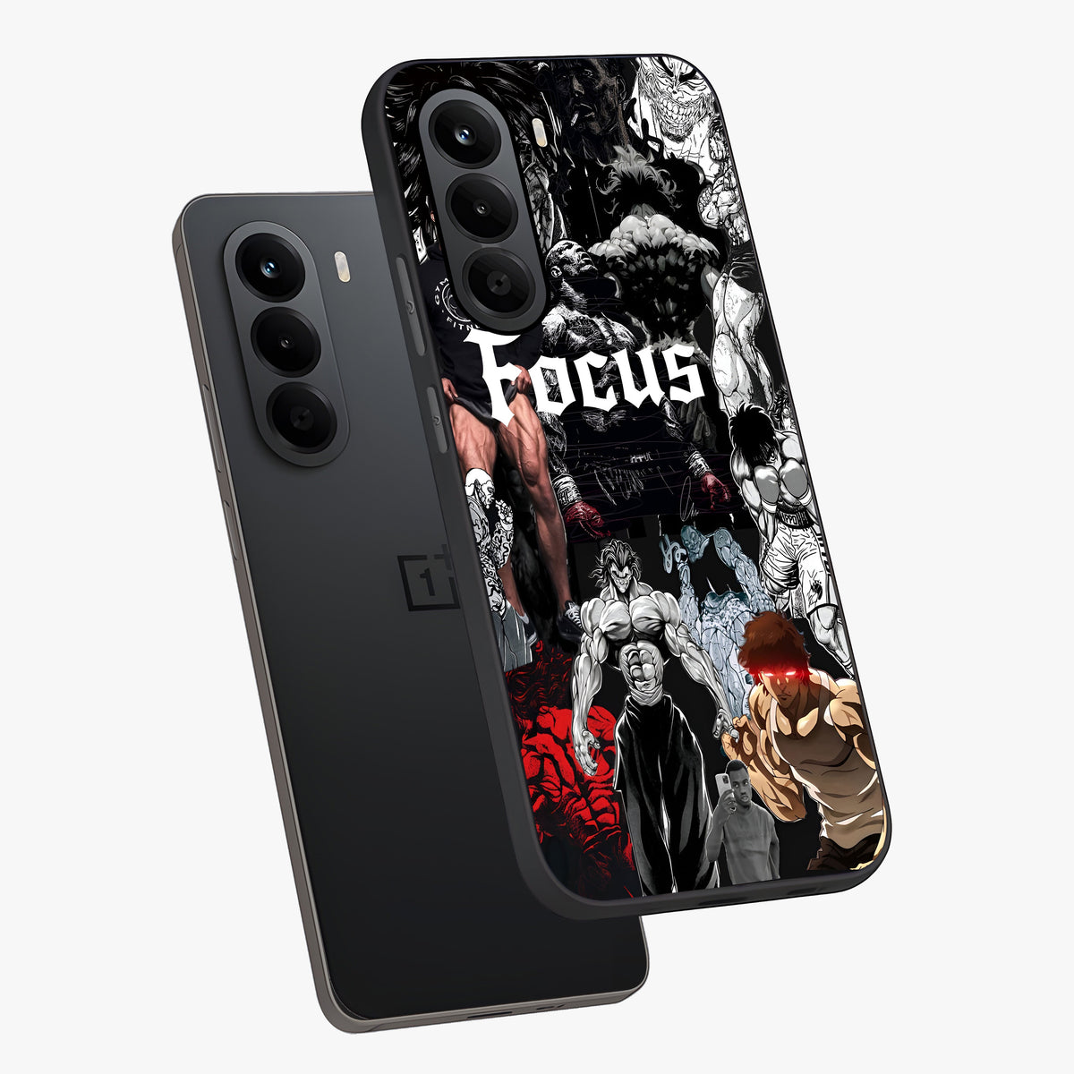 Relentless Power Focus Glass Case displayed in angled mockup highlighting bold statement design with modern aesthetic style.