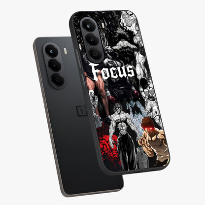 Relentless Power Focus Glass Case displayed in angled mockup highlighting bold statement design with modern aesthetic style.