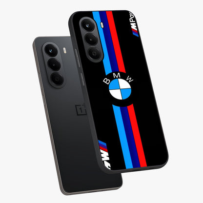 Turbo BMW Beast Glass Case displayed in angled mockup highlighting sleek racing car design with bold automotive aesthetic.