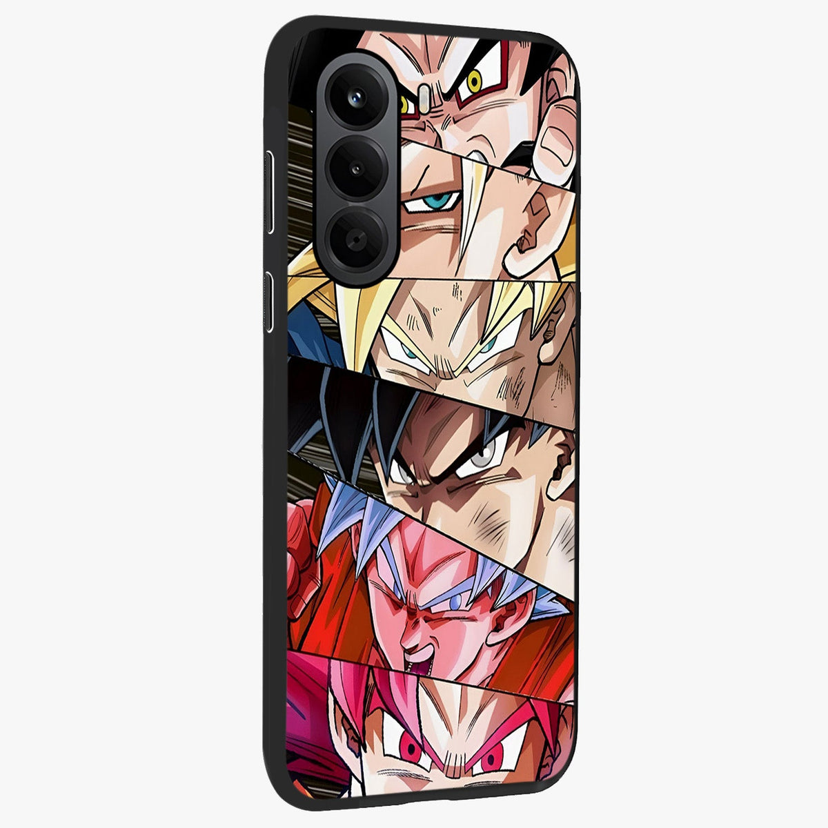 Anime Character Glass Case upright view showcasing expressive anime artwork with bold graphic style.